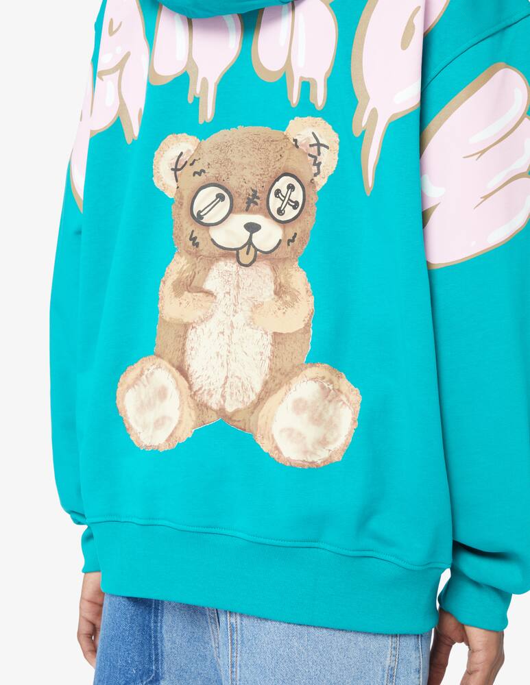 rinascente Barrow Bear back hoodie - Green