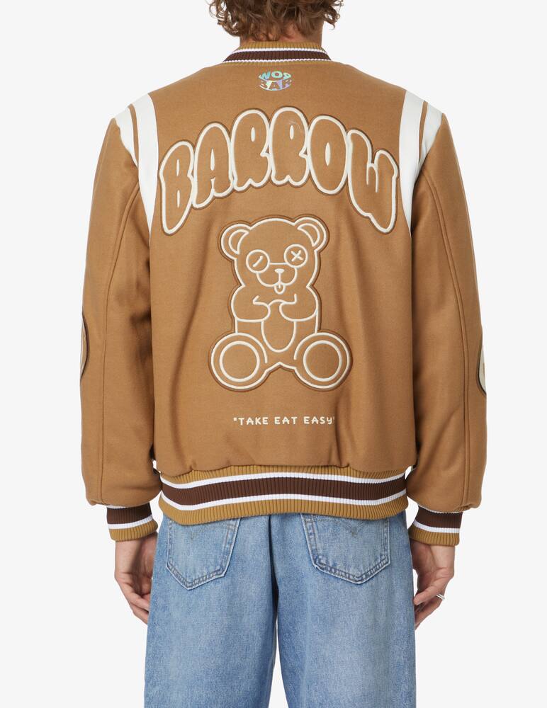 rinascente Barrow Bear back bomber jacket - Beige