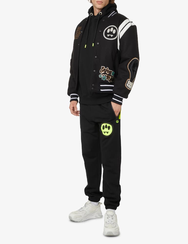 rinascente Barrow Bear back bomber jacket - Black