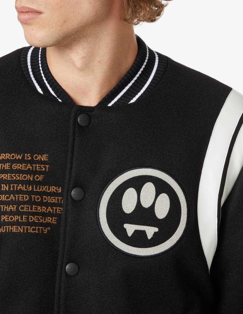 rinascente Barrow Bear back bomber jacket - Black