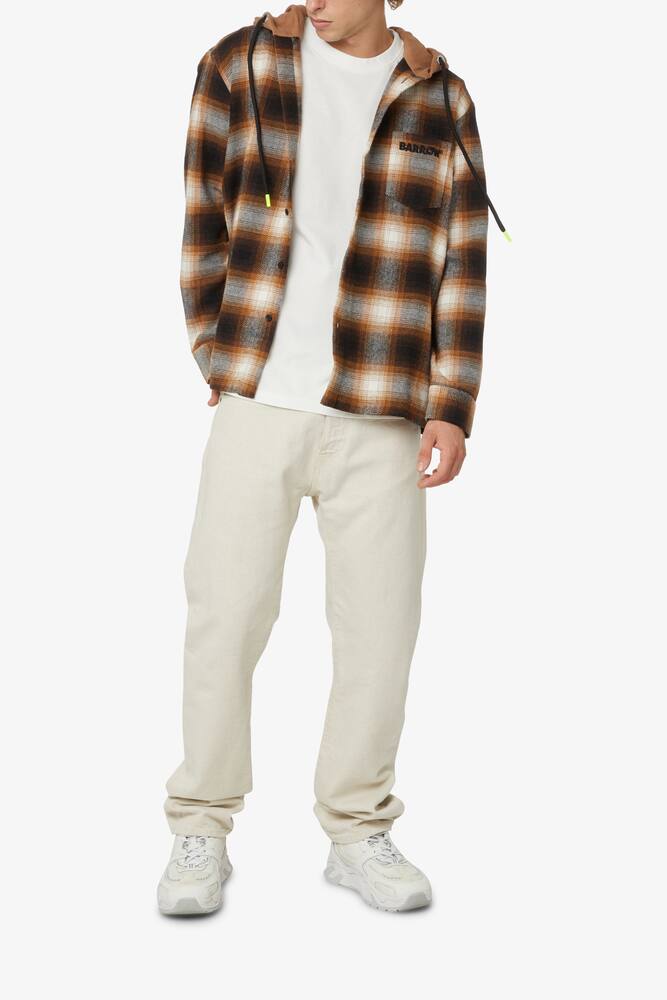 rinascente Barrow Flannel hooded shirt - Beige