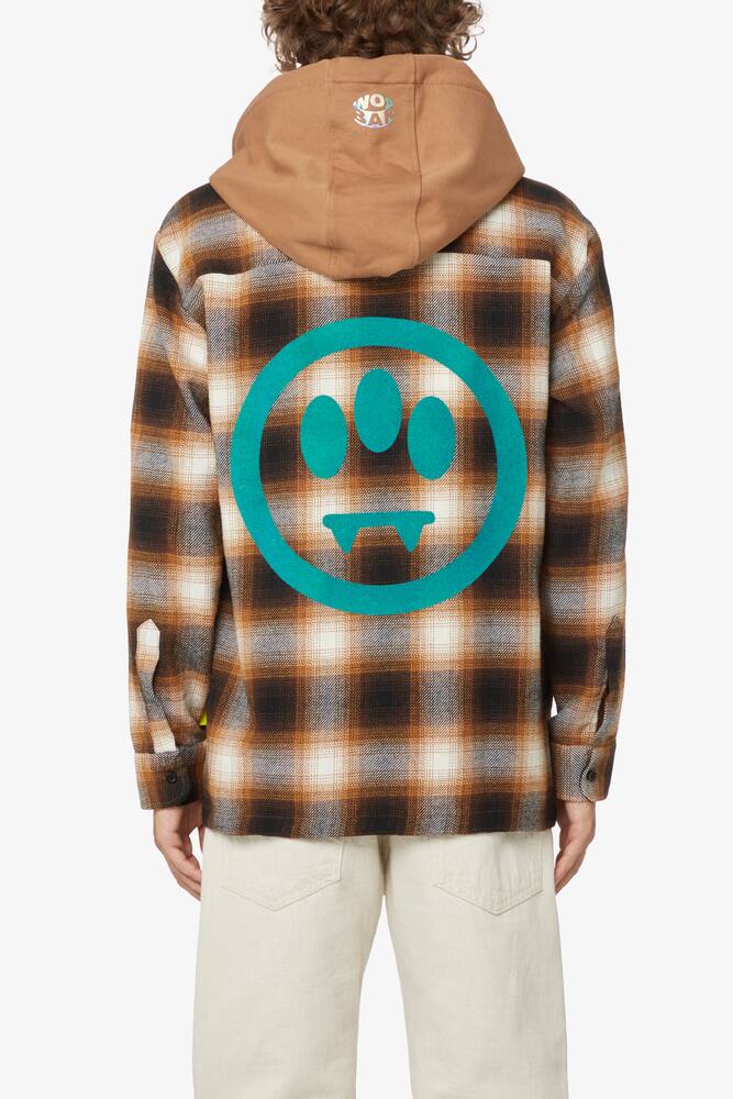 rinascente Barrow Flannel hooded shirt - Beige