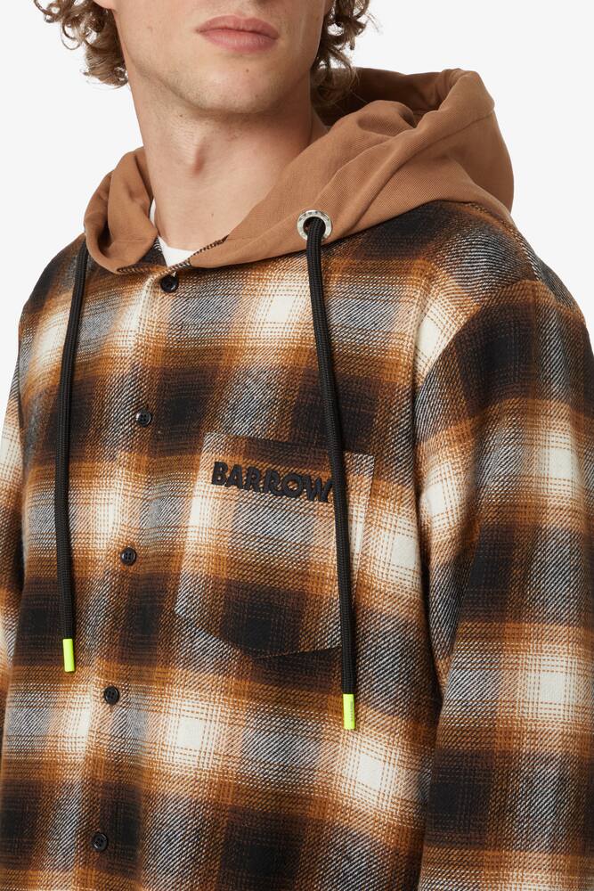 rinascente Barrow Flannel hooded shirt - Beige