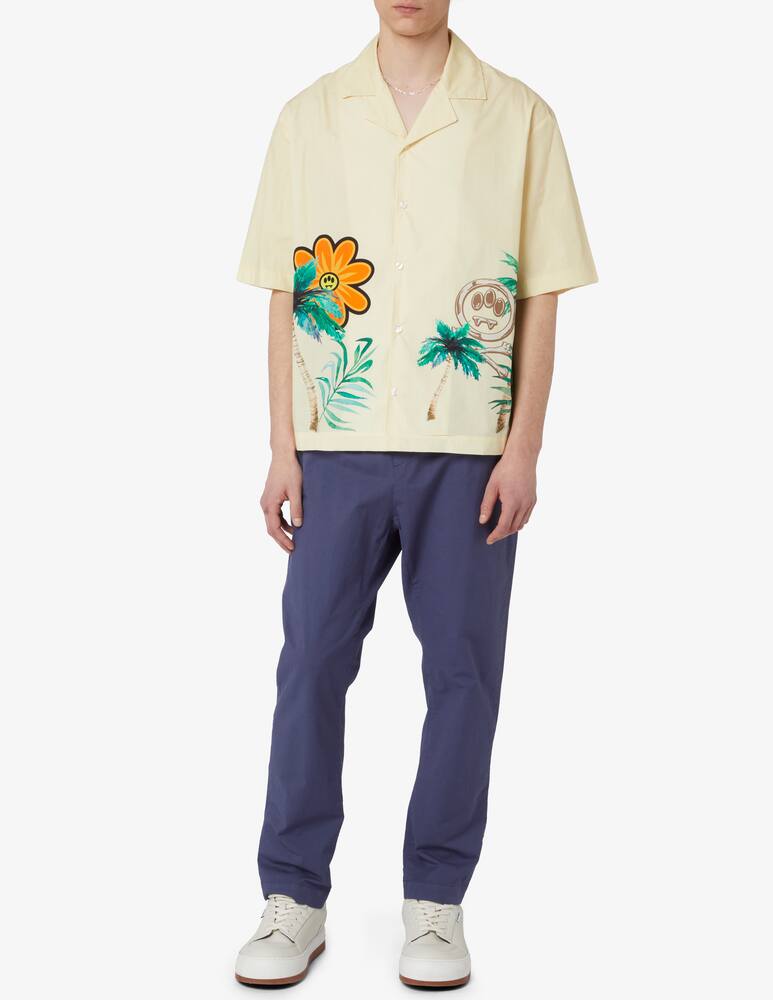 rinascente Barrow Resort print shirt sleeve shirt