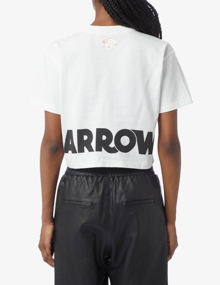 rinascente Barrow Cropped cotton T-shirt