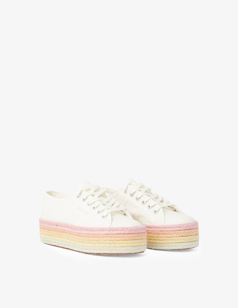 rinascente Superga 2790 wedge cotton low-top sneakers - white