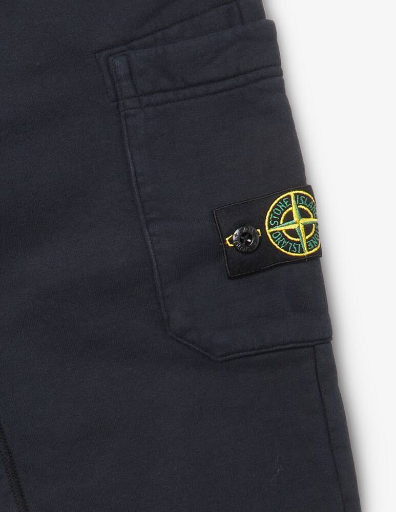 rinascente Stone Island Junior Cotton fleece pants - Black