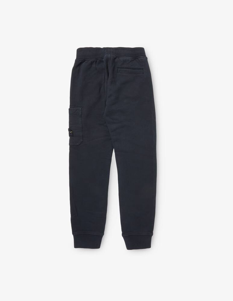 rinascente Stone Island Junior Cotton fleece pants - Black