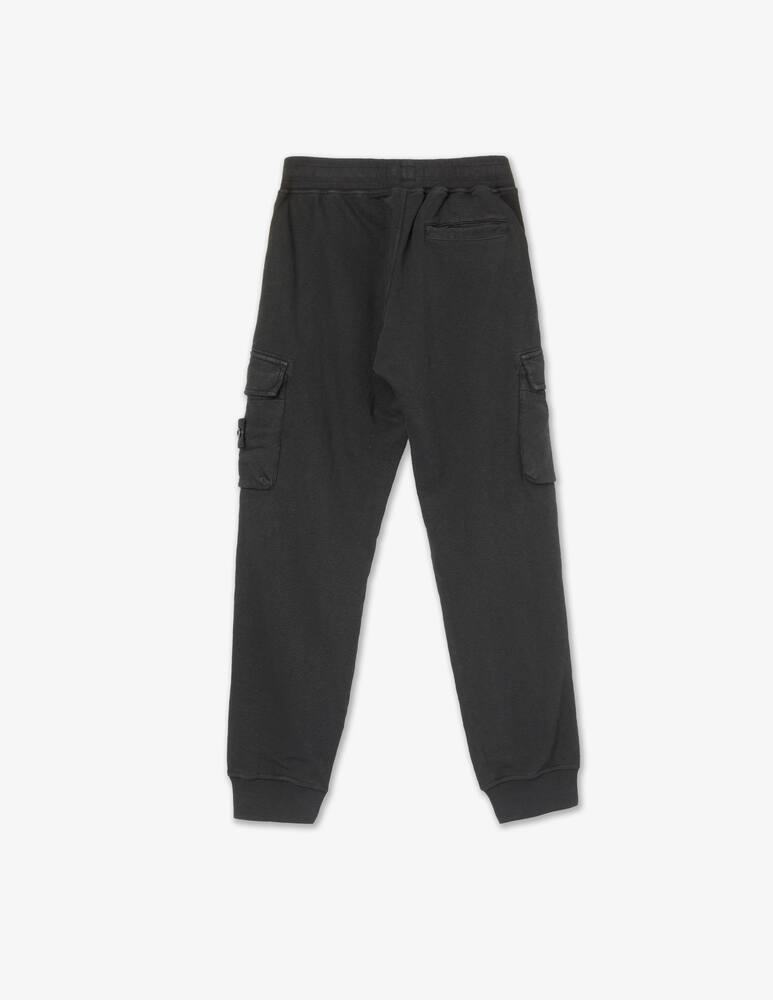 rinascente Stone Island Junior Cotton fleece pants - Black