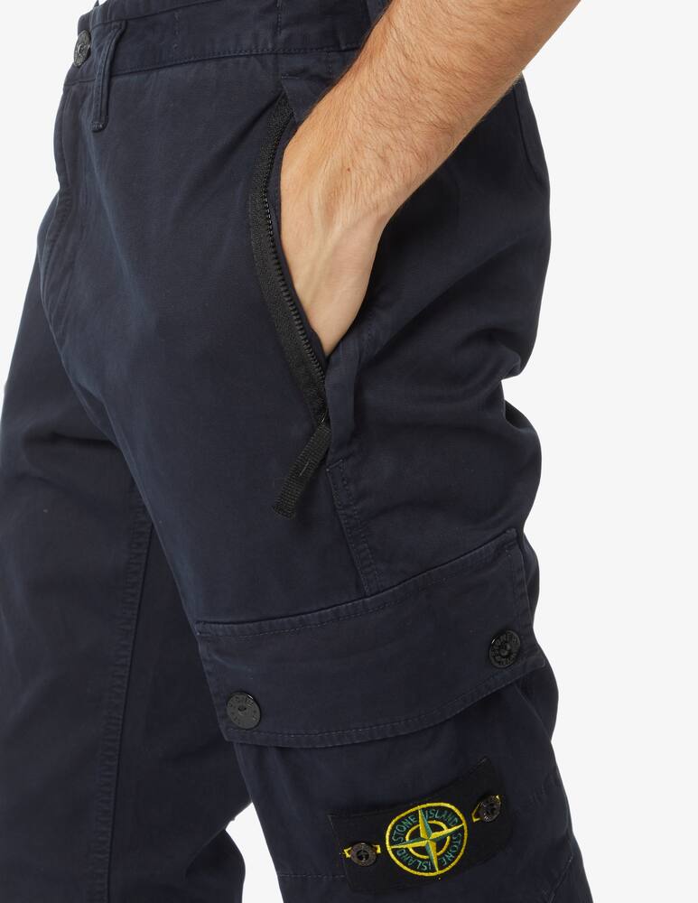 rinascente Stone Island Pantalone cargo twill - Blu
