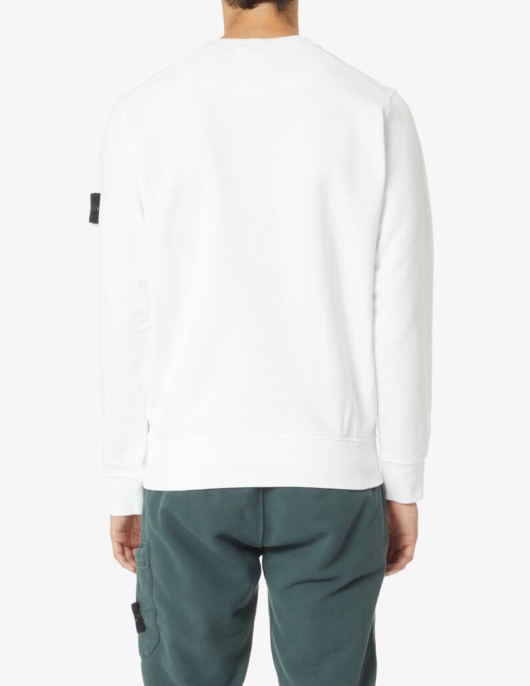 rinascente Stone Island Felpa girocollo in cotone - Bianco