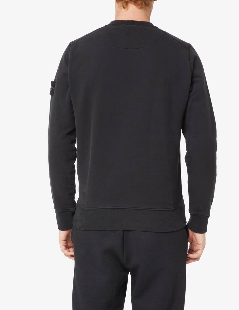 rinascente Stone Island Cotton roundneck sweatshirt - Black