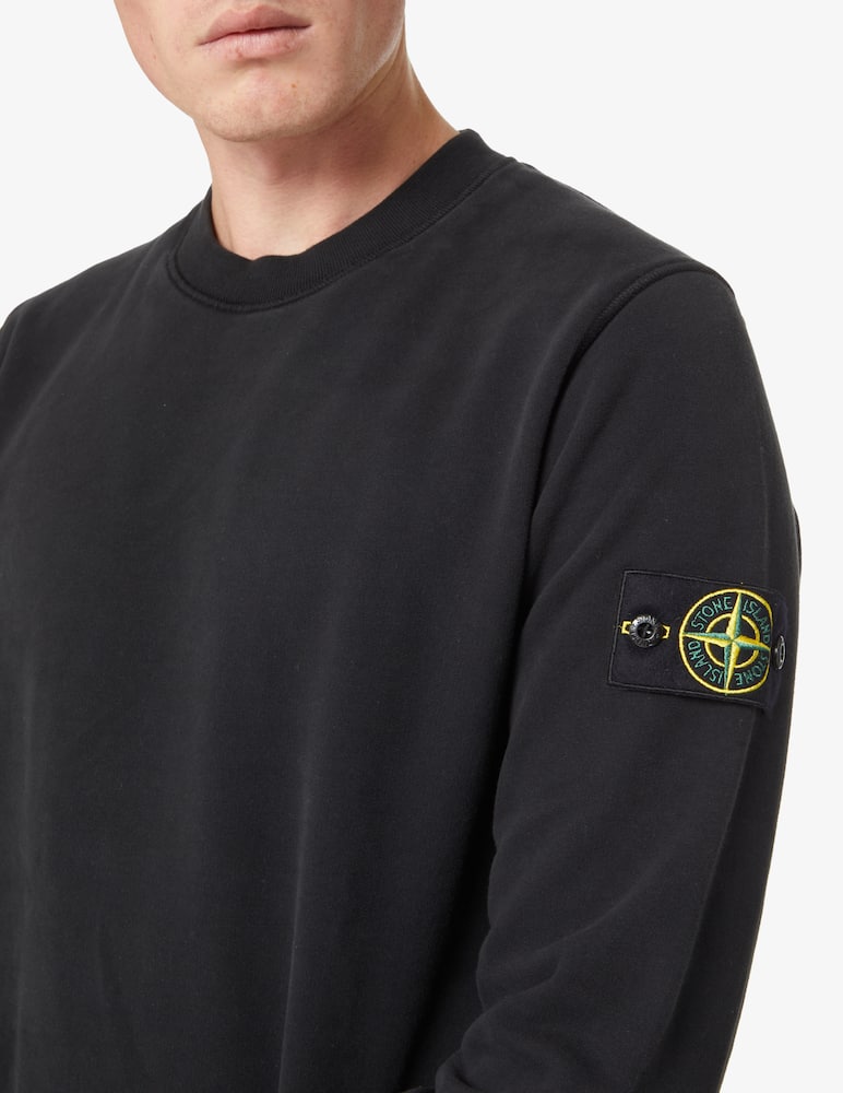 rinascente Stone Island Cotton roundneck sweatshirt - Black