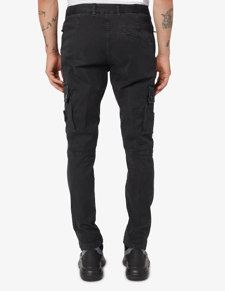 rinascente Stone Island Pantalone cargo twill - Nero