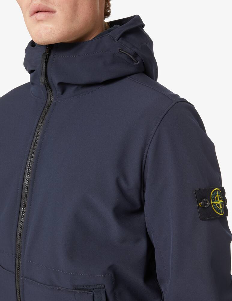 rinascente Stone Island Giacca softshell in micropile - Blu