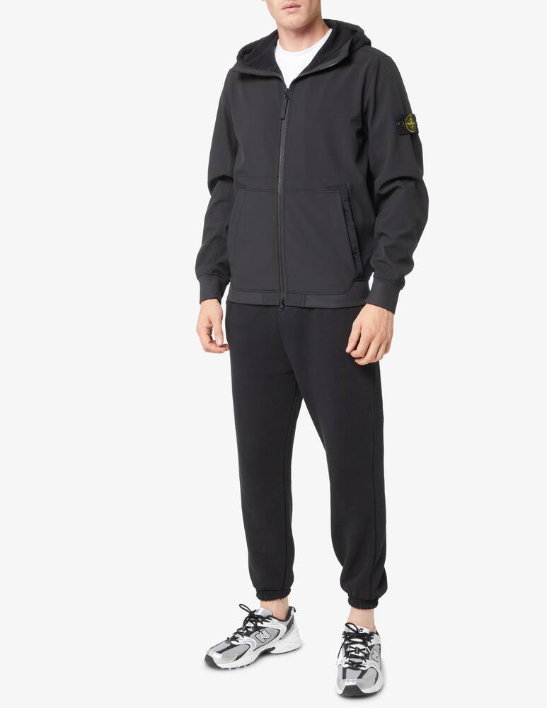 rinascente Stone Island Micro pile softshell  - Nero