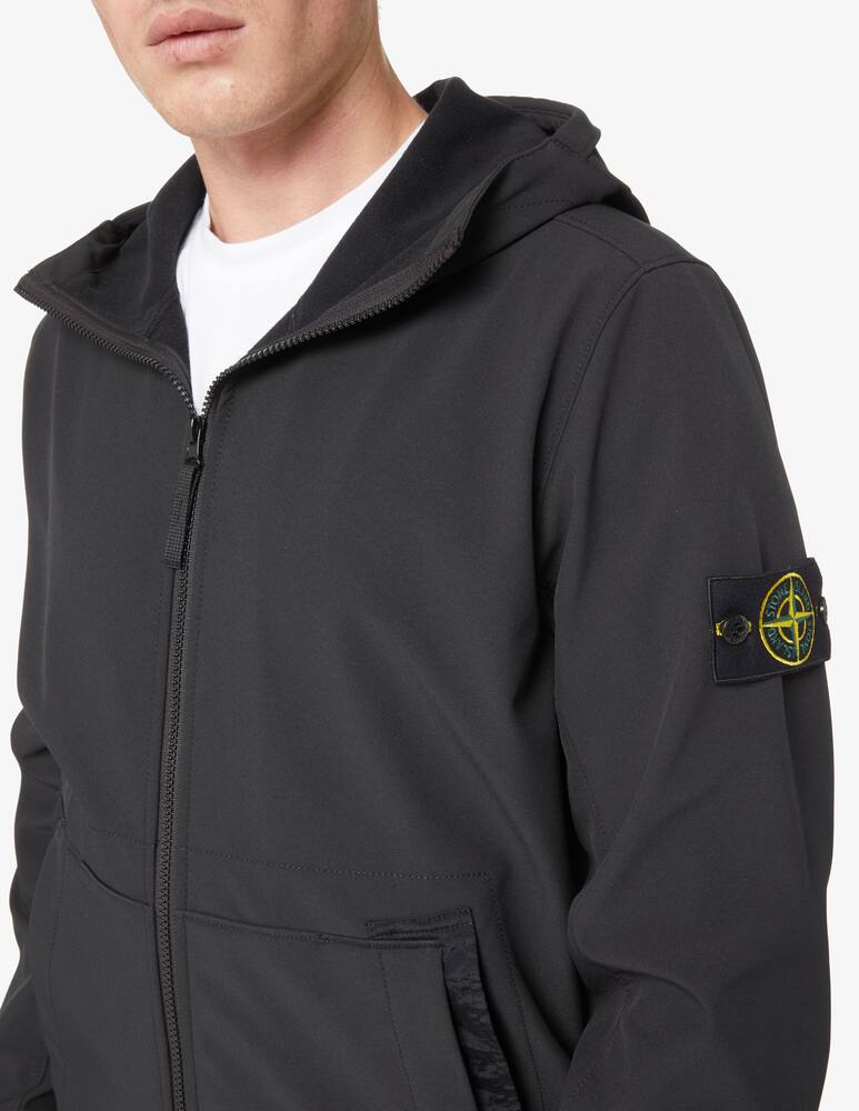 rinascente Stone Island Micro pile softshell  - Nero