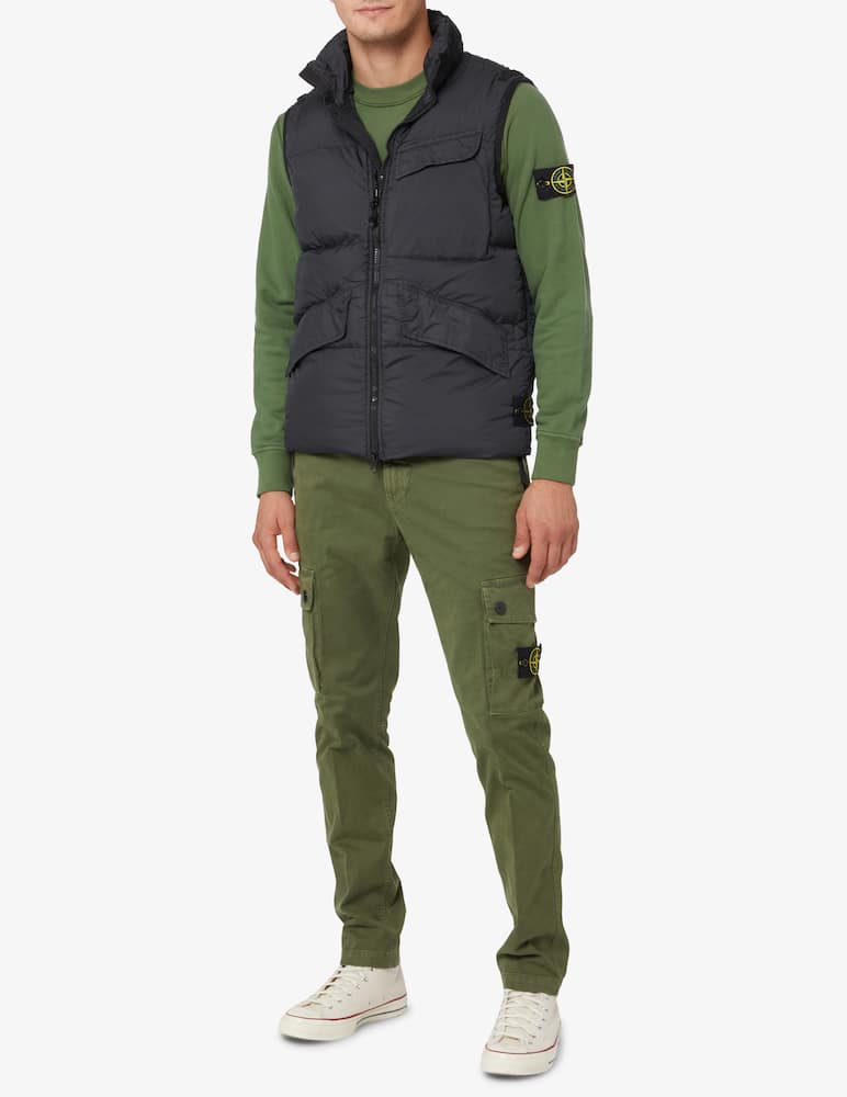 rinascente Stone Island Crinckle vest - Green