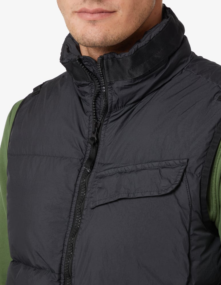 rinascente Stone Island Crinckle vest - Green