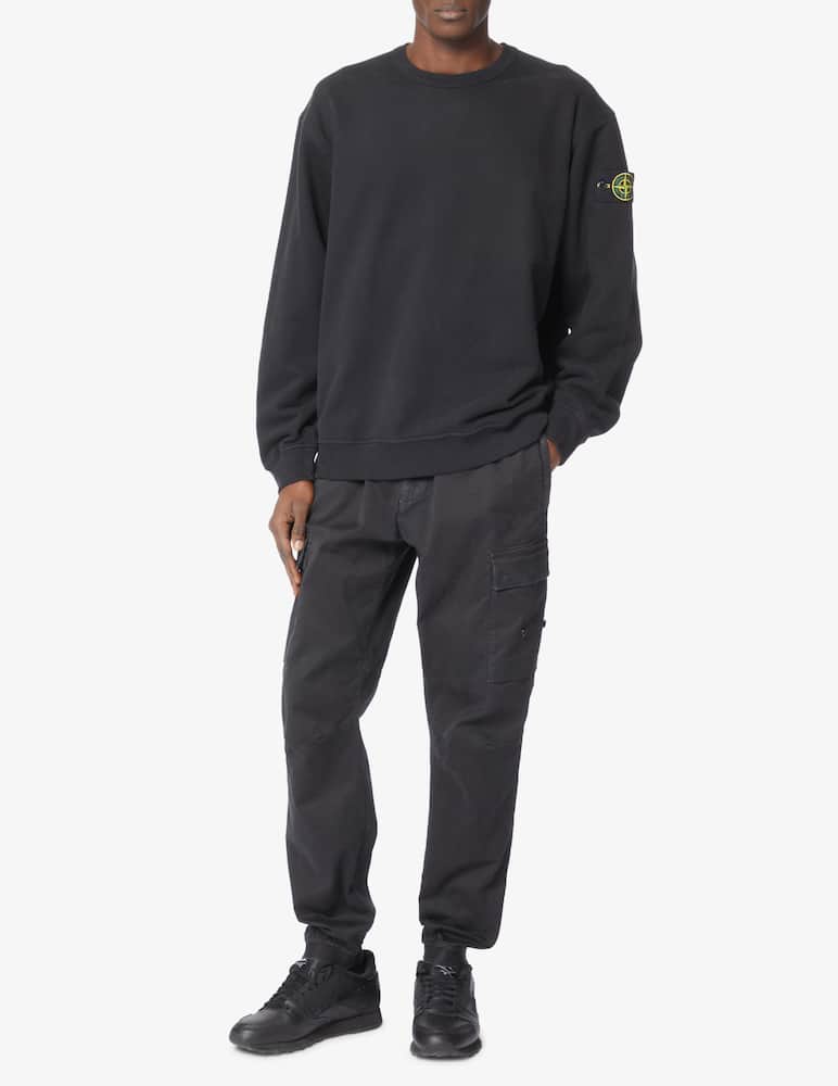 rinascente Stone Island Felpa girocollo con logo retro new - Nero