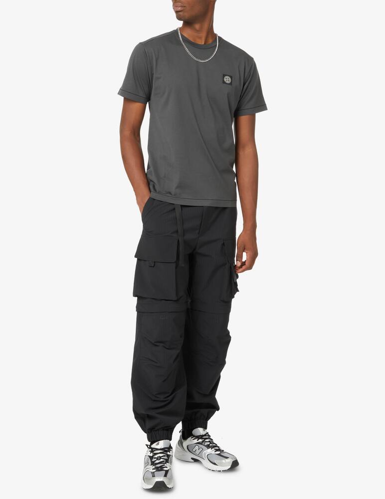 rinascente Stone Island Maglietta manica corta con patch - Grigio