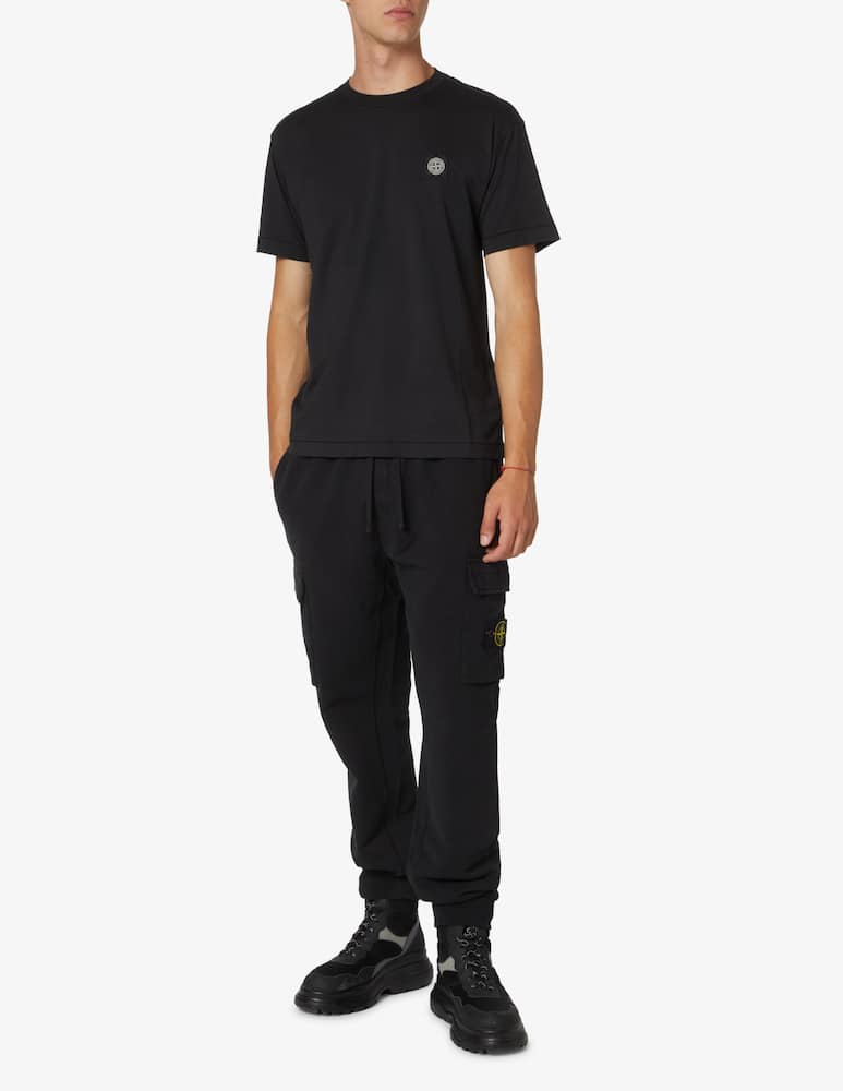 rinascente Stone Island Maglietta manica corta con patch - Nero