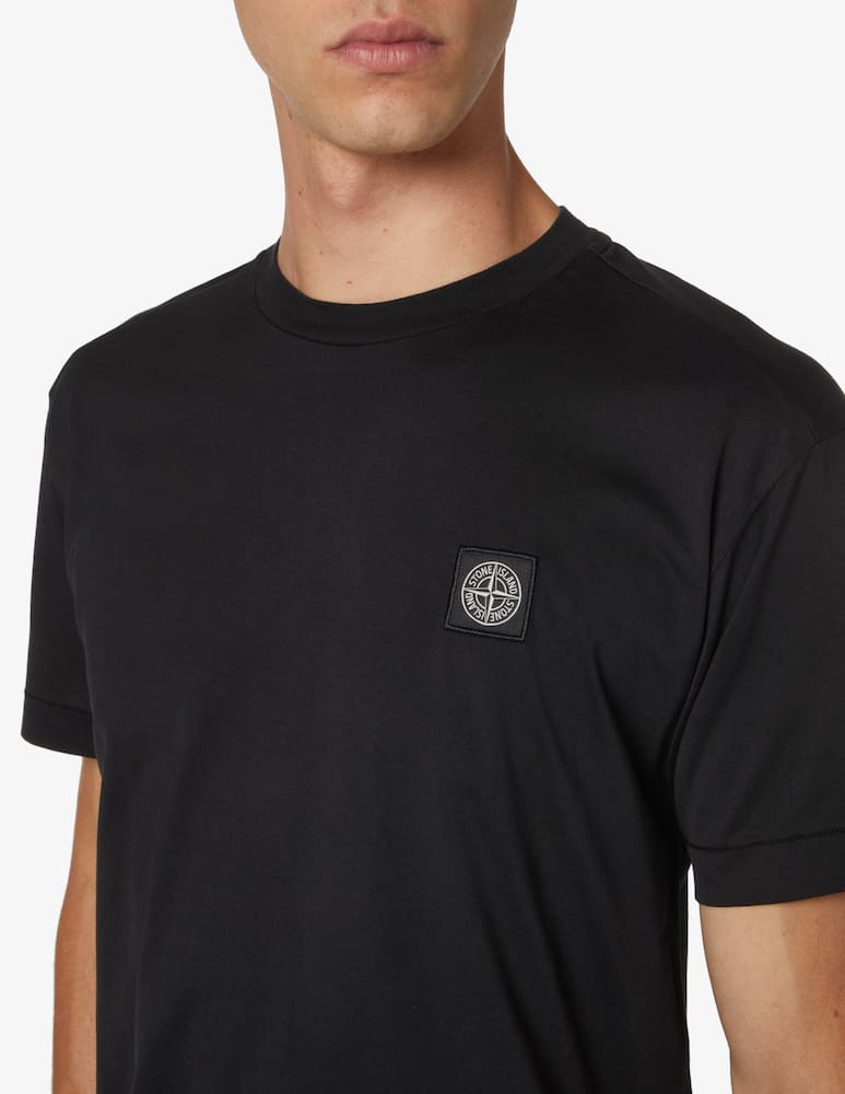 rinascente Stone Island Maglietta manica corta con patch - Nero