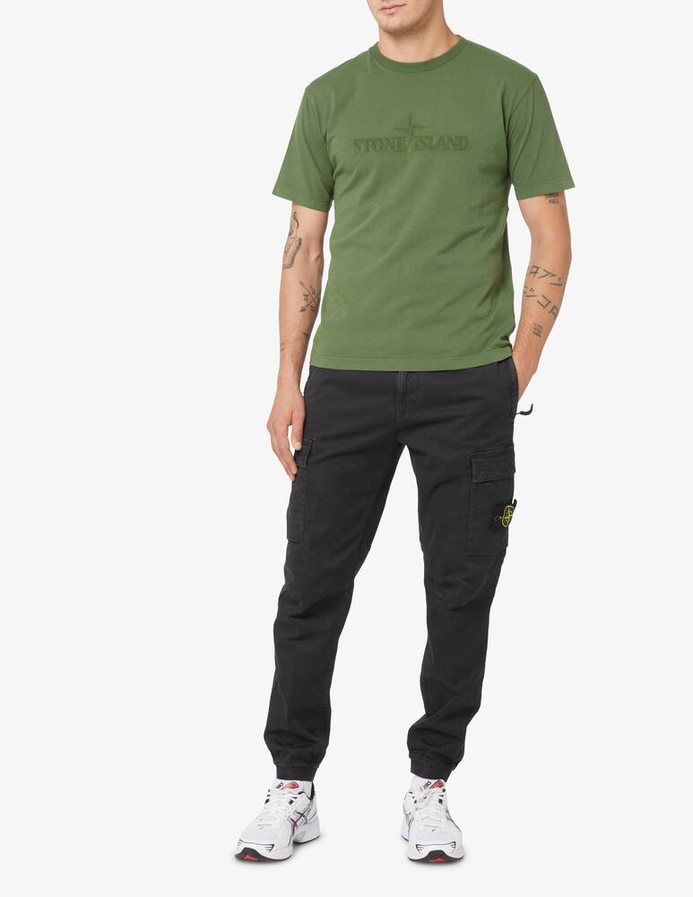 rinascente Stone Island Logo embroidered t-shirt - Green