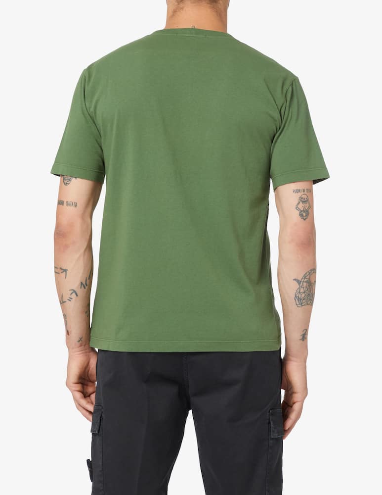 rinascente Stone Island Logo embroidered t-shirt - Green