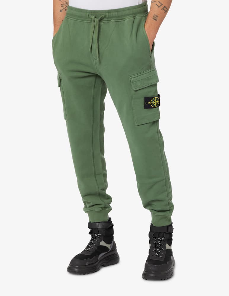 rinascente Stone Island Pantalone cargo in felpa  - Verde