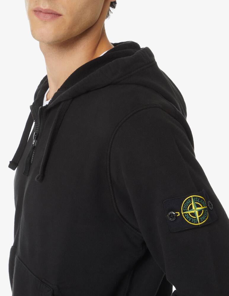 rinascente Stone Island Felpa con cappuccio fzip - Nero