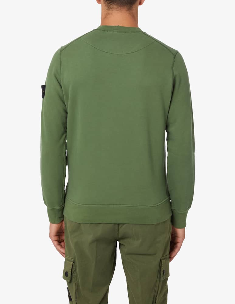 rinascente Stone Island Cotton roundneck sweatshirt - Olive