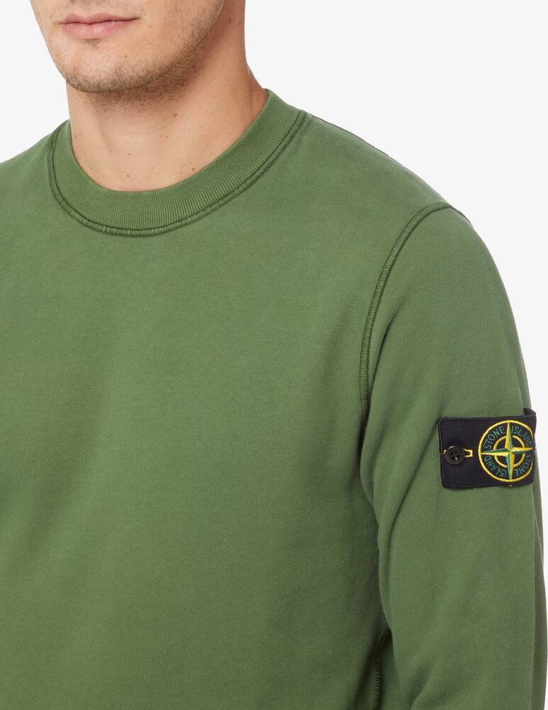 rinascente Stone Island Cotton roundneck sweatshirt - Olive