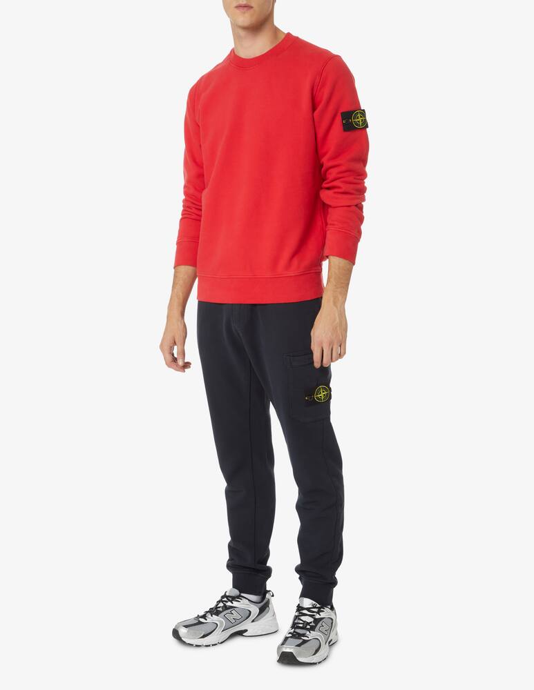 rinascente Stone Island Felpa girocollo in cotone - Rosso