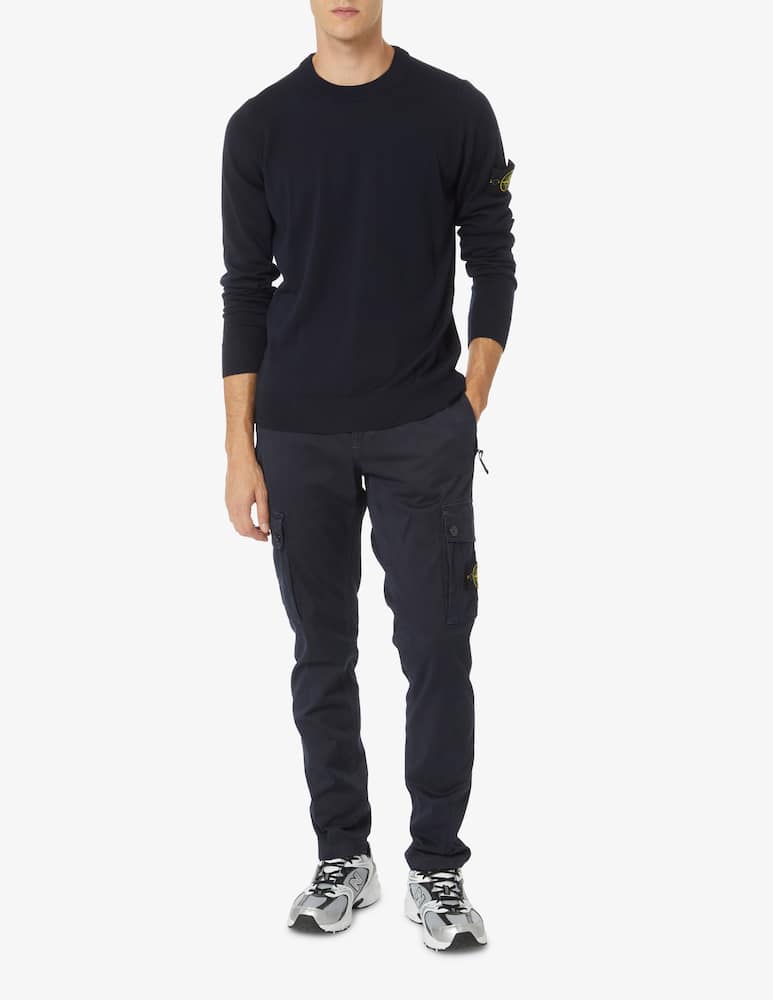 rinascente Stone Island Merino wool roundneck sweater - Blue