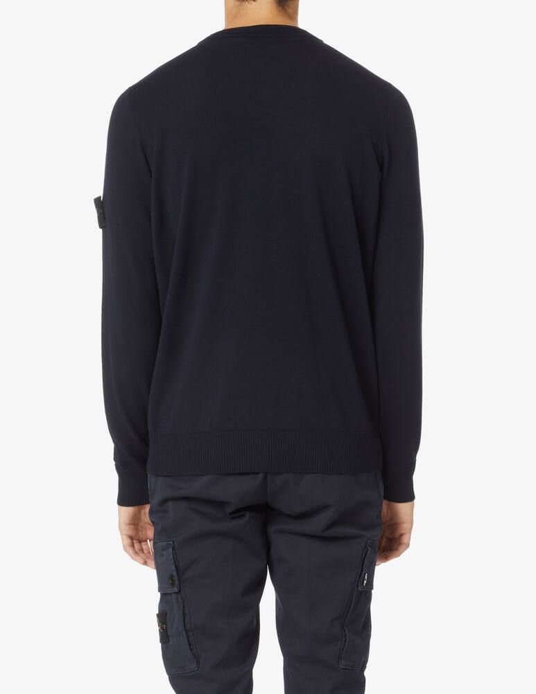rinascente Stone Island Merino wool roundneck sweater - Blue