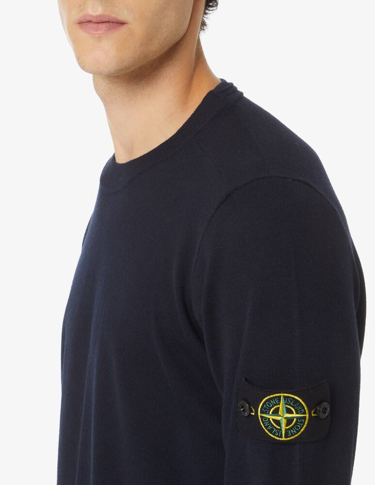 rinascente Stone Island Merino wool roundneck sweater - Blue