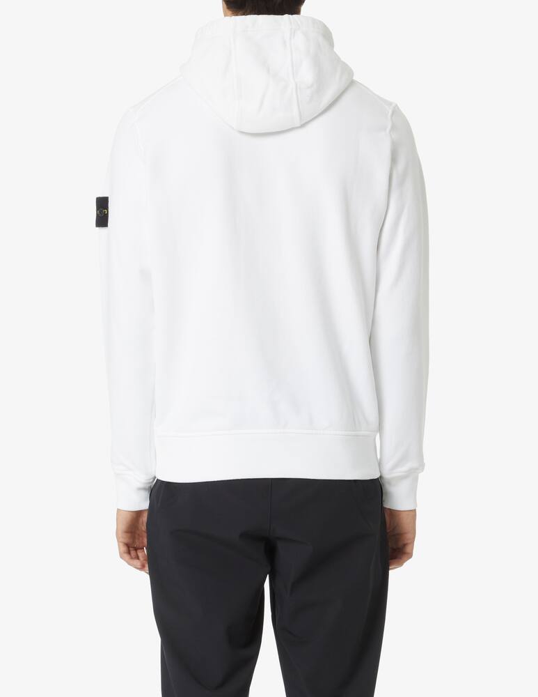 rinascente Stone Island Felpa con cappuccio canguro - Bianco