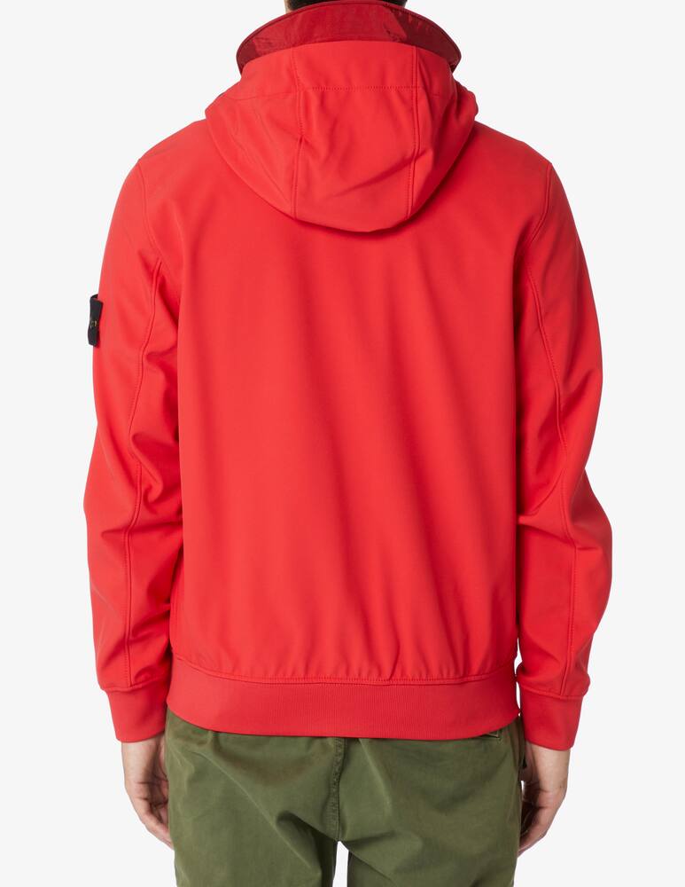 rinascente Stone Island Softshell jacket in micro fleece - Red