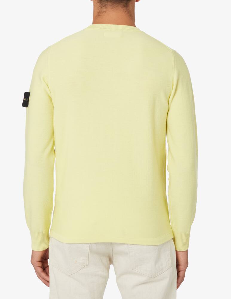 rinascente Stone Island Maglia girocollo in lana  - Giallo