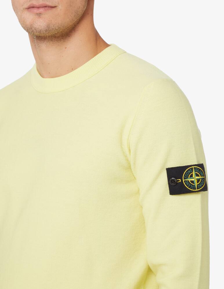 rinascente Stone Island Maglia girocollo in lana  - Giallo