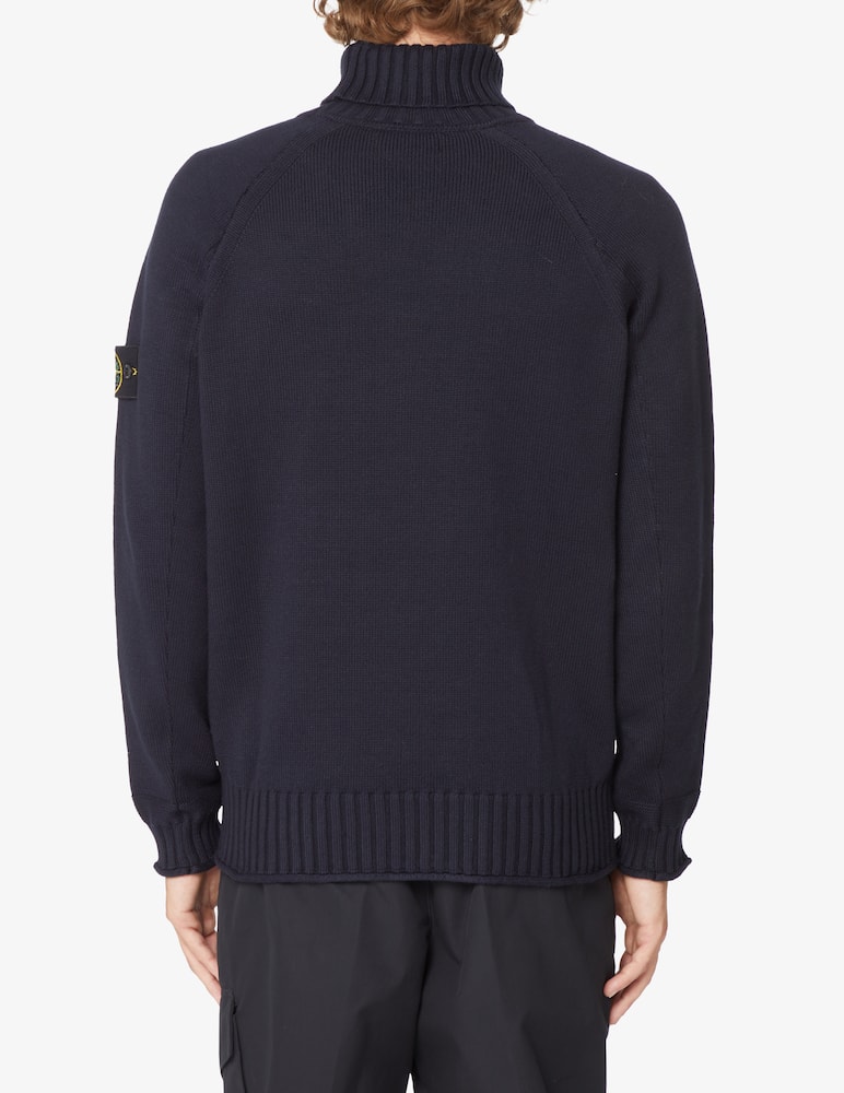 rinascente Stone Island Cotton turtleneck - Blue