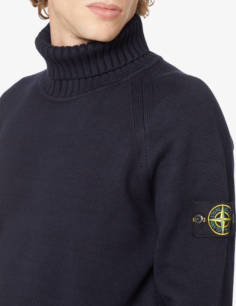 rinascente Stone Island Cotton turtleneck - Blue