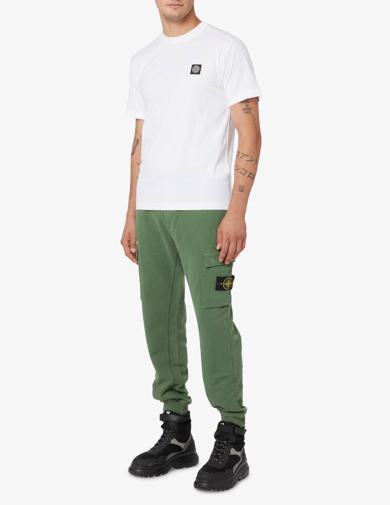 rinascente Stone Island Maglietta manica corta con patch - Bianco