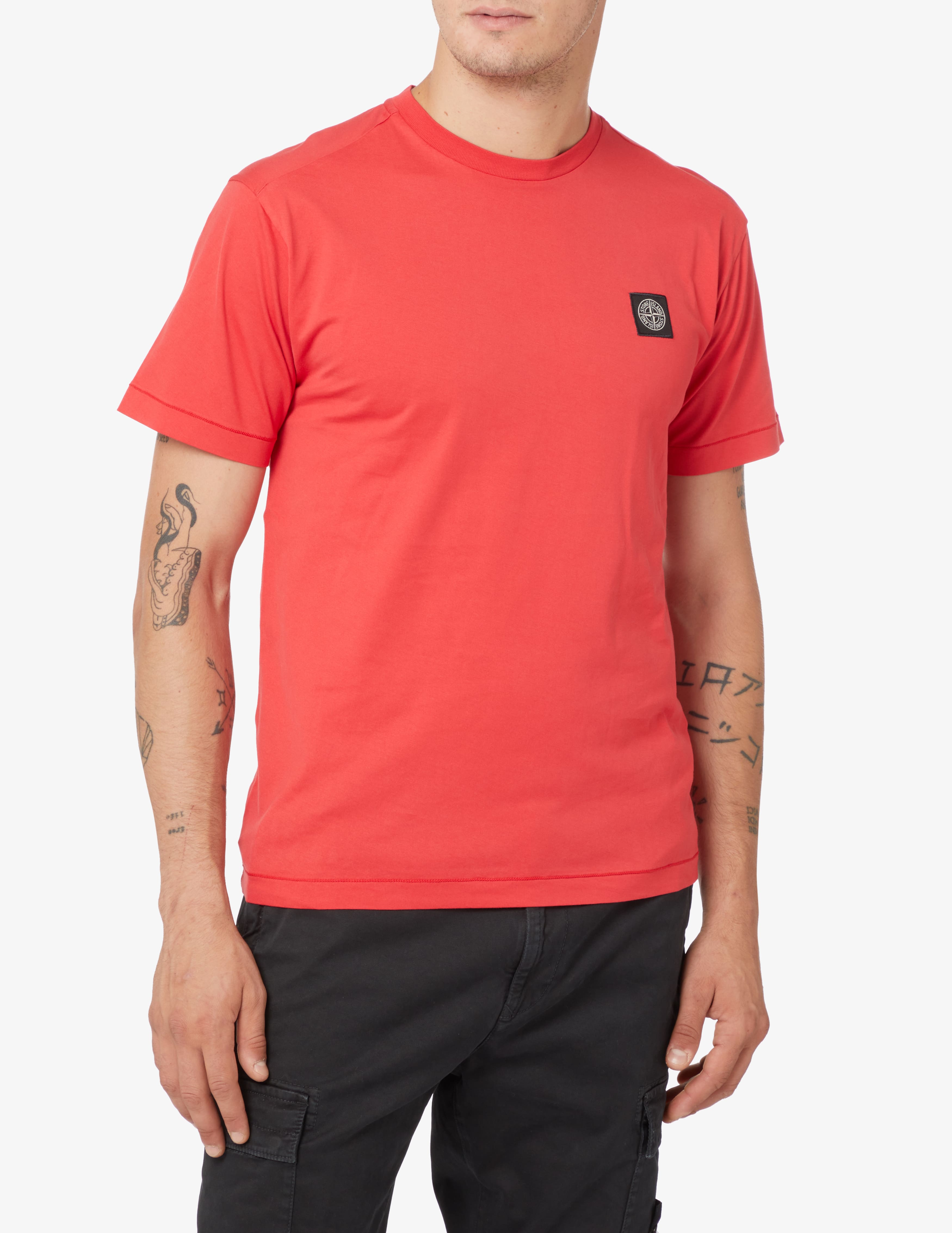 Maglietta Uomo Vendetta Inc. Logo Patch 1182 - Girocollo In Cotone Rosso - 4
