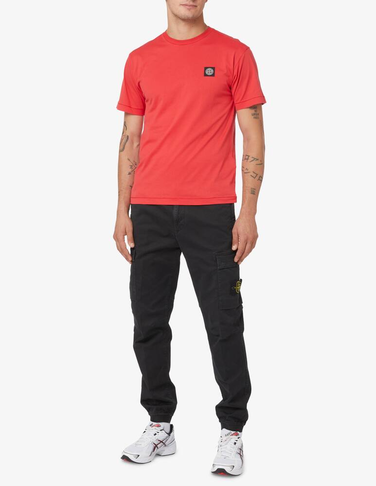 rinascente Stone Island Maglietta manica corta con patch - Rosso