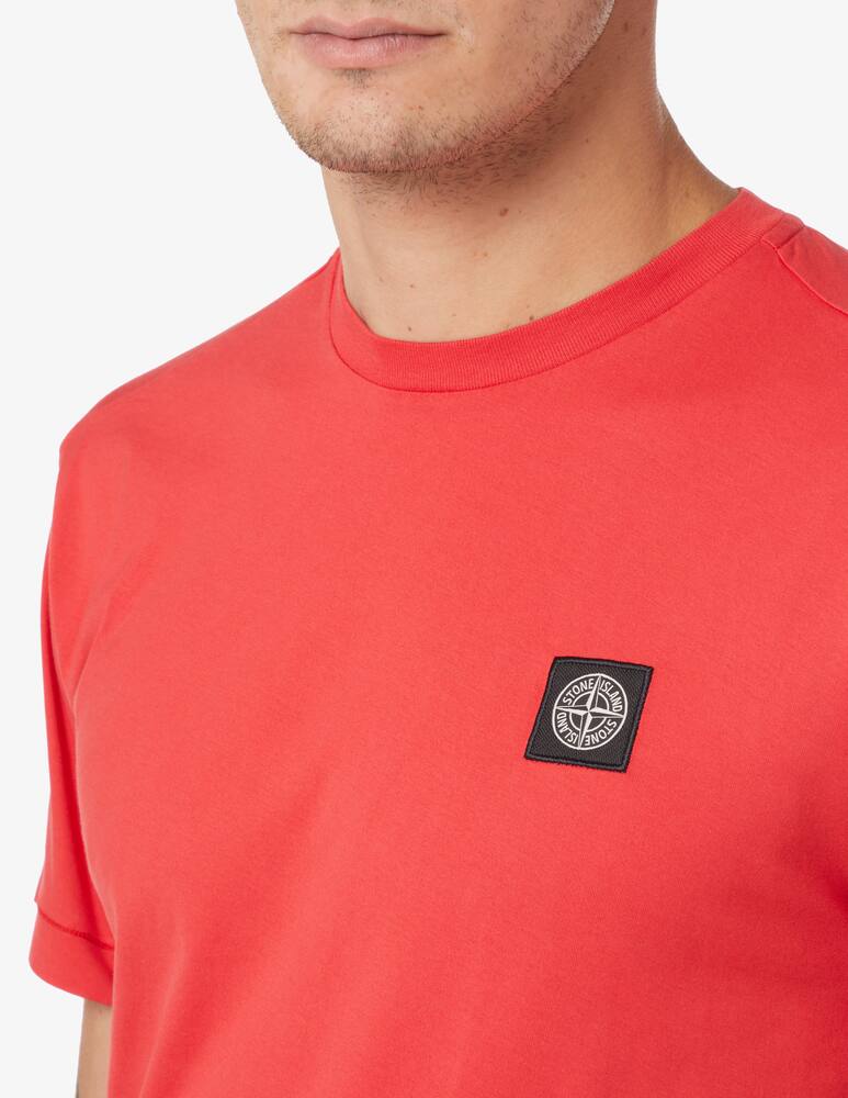 rinascente Stone Island Maglietta manica corta con patch - Rosso