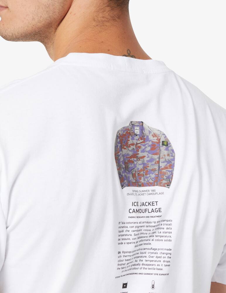 rinascente Stone Island Maglietta manica corta archivio camo - Bianco