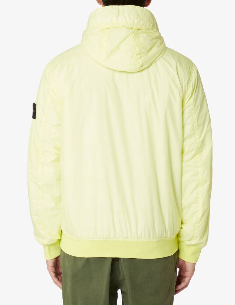 rinascente Stone Island Crinkle bomber jacket with hood - Green