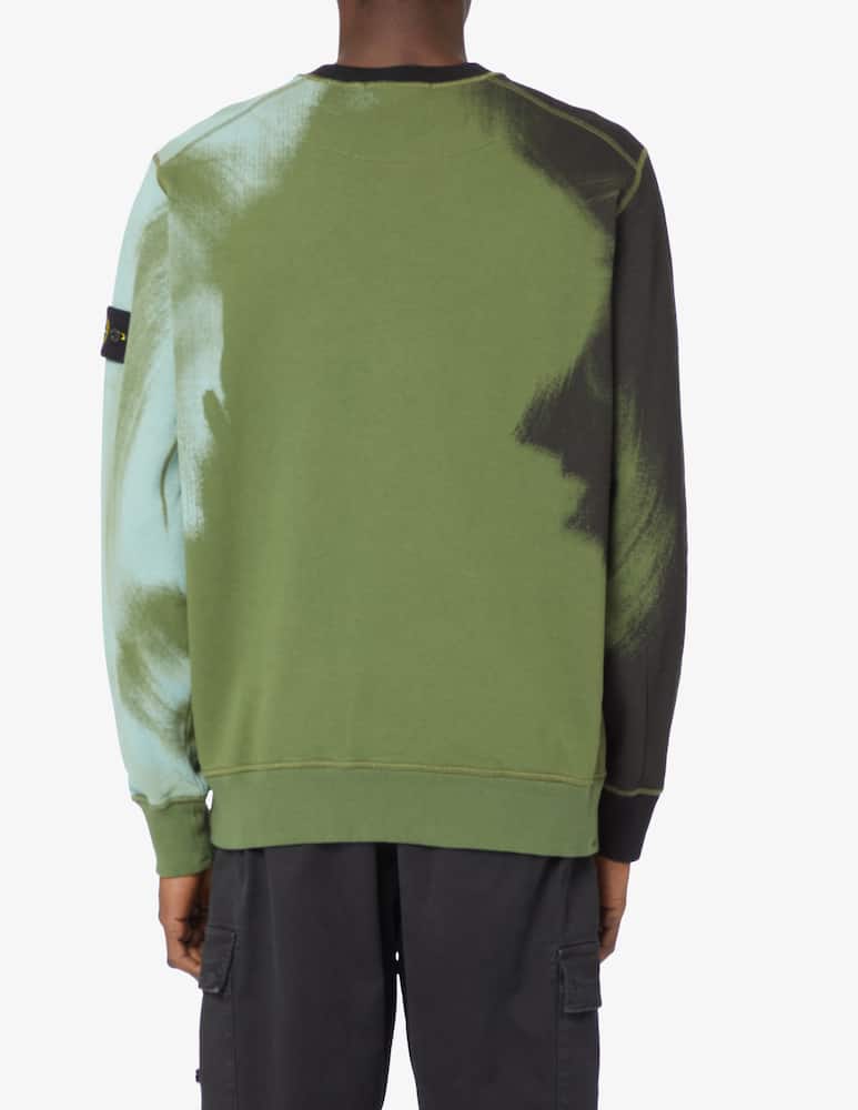 rinascente Stone Island Printed roundneck sweatshirt - Green